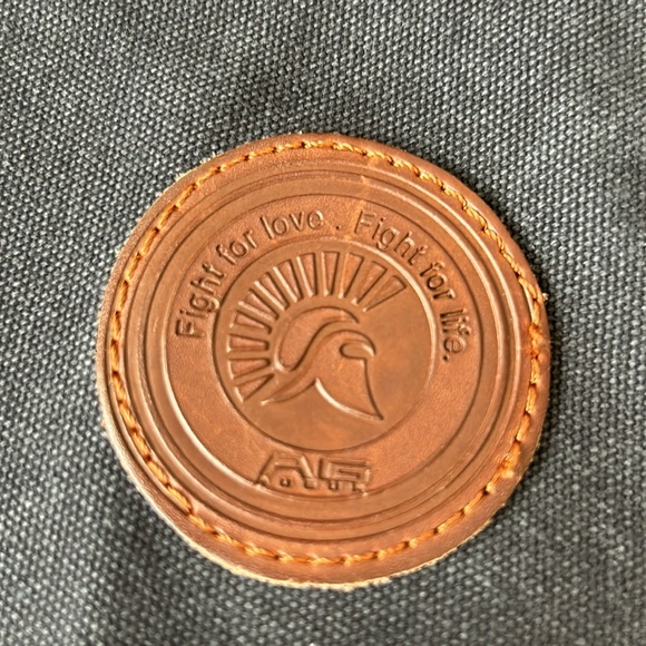 AUGUR STRAUSS & Co. Canvas/Leather Messenger. Navy blue- EUC/SFH - Picture 7 of 8